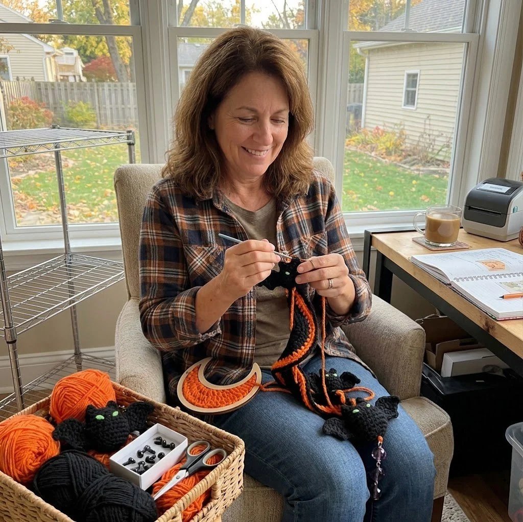 šEnchanted Halloween Crochet Spiral DIY Kit