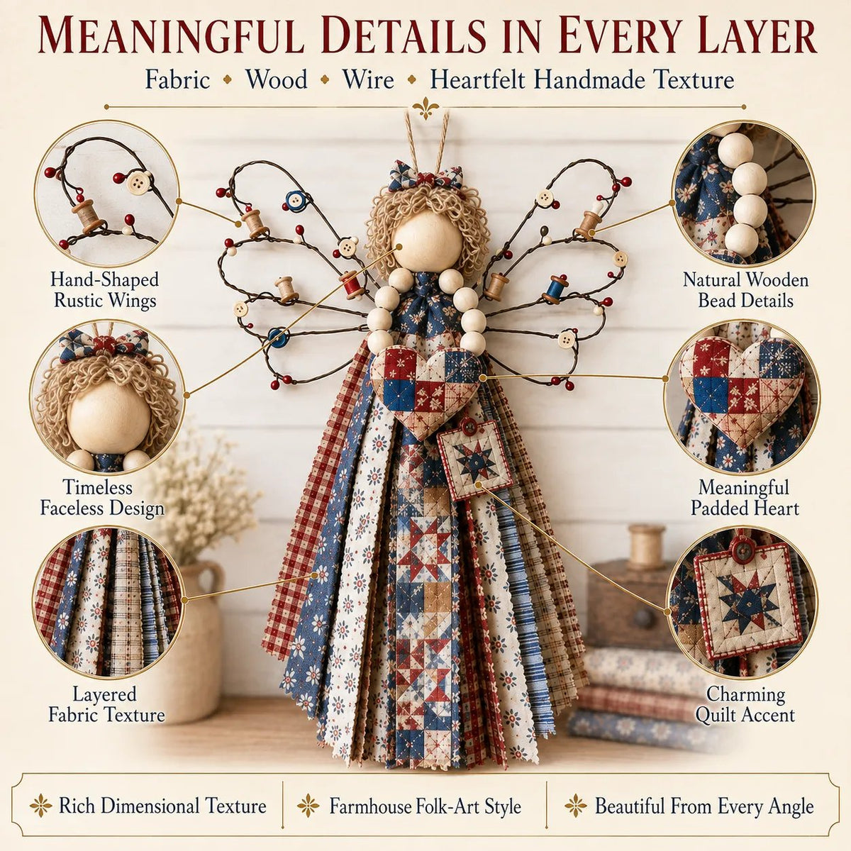 👼Angel Fabric Hanging DIY Kit🧵