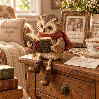 📚Reading Owl Figurine
