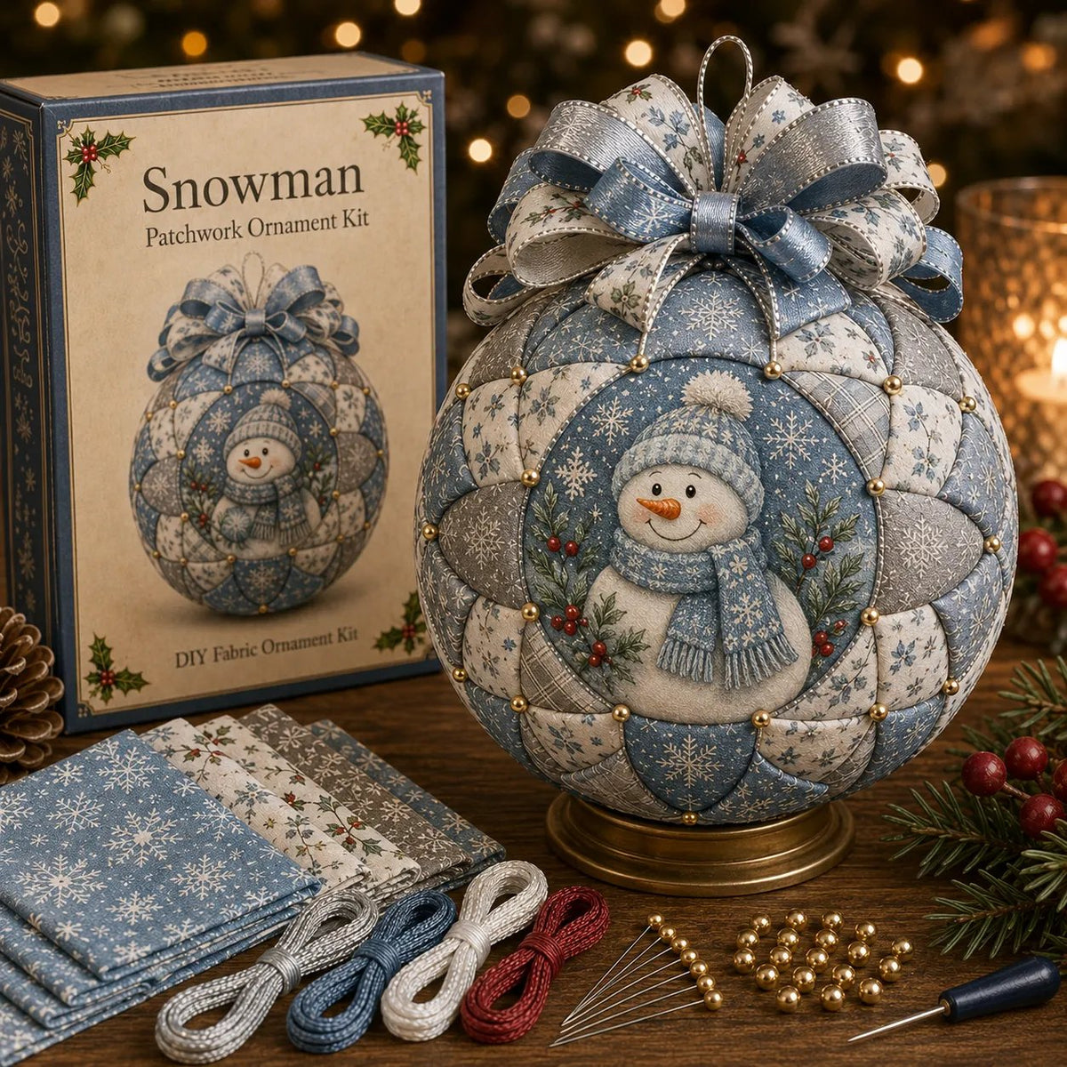 🎅Christmas Classics Patchwork Ornament DIY Kit