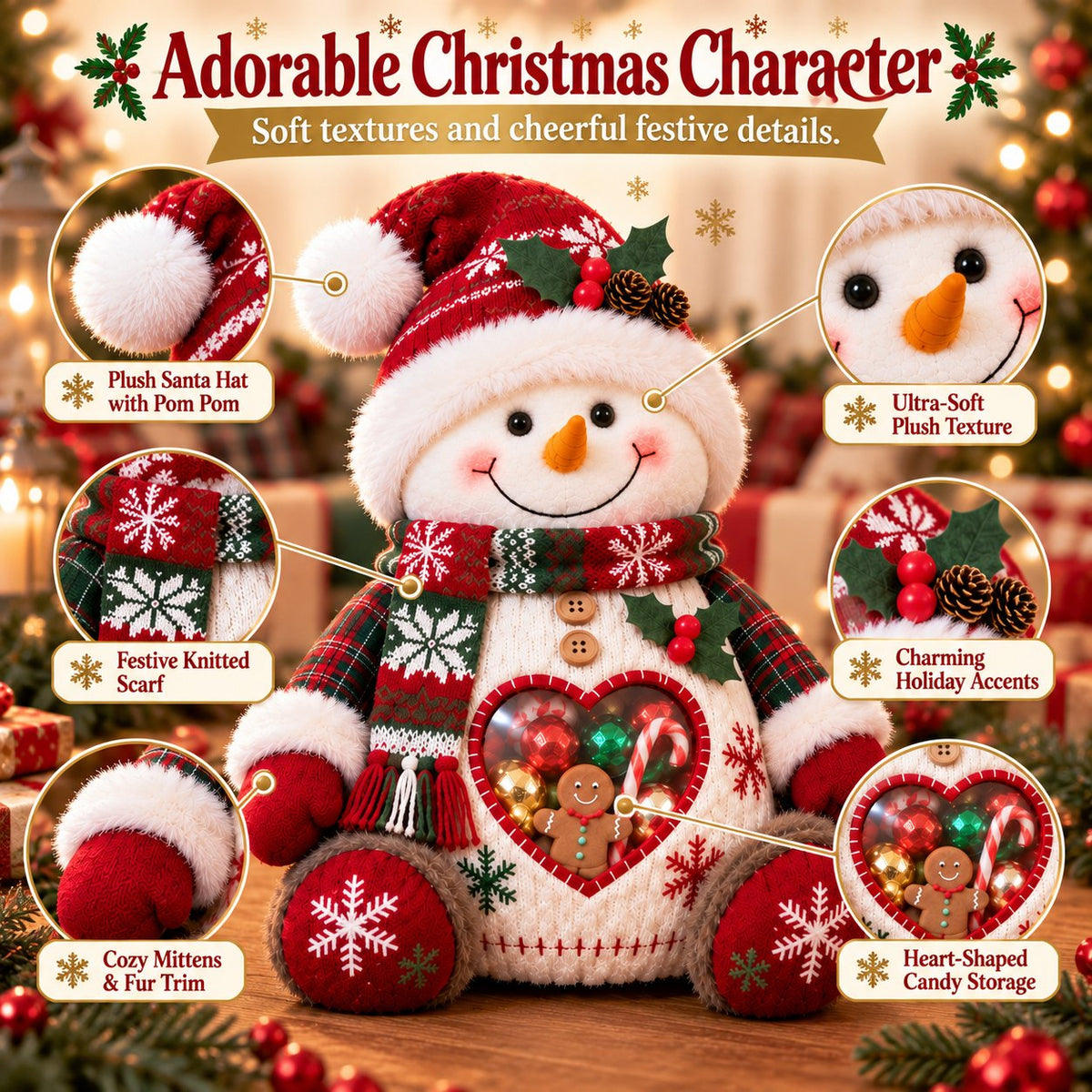 🎅Christmas Character Refillable Treat Holder