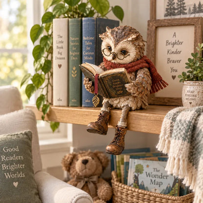📚Reading Owl Figurine