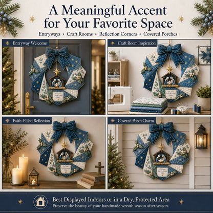 🎄Christmas Fabric Wreath DIY Kit – A Keepsake You’ll Hang with Pride Year After Year