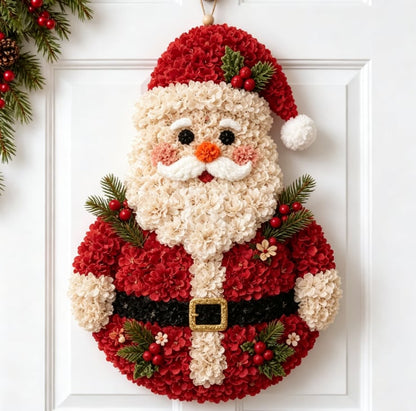 🎄✨Christmas Fabric Flower Door Hanging DIY Kit