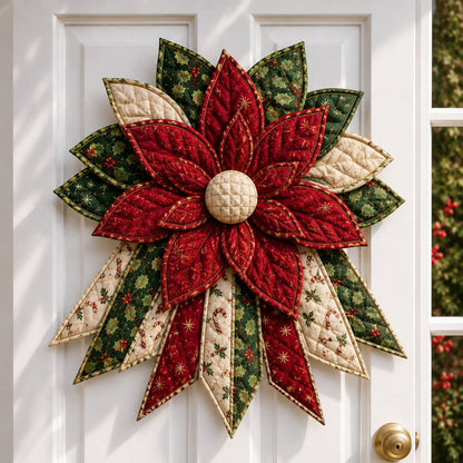 🎉 Holiday Celebration 50% OFF🎄Festive Quilted Christmas Door Hanging DIY Sewing Kit