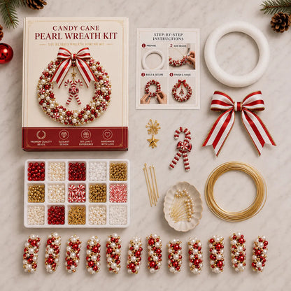 DIY Pearl Art - Christmas Wreath