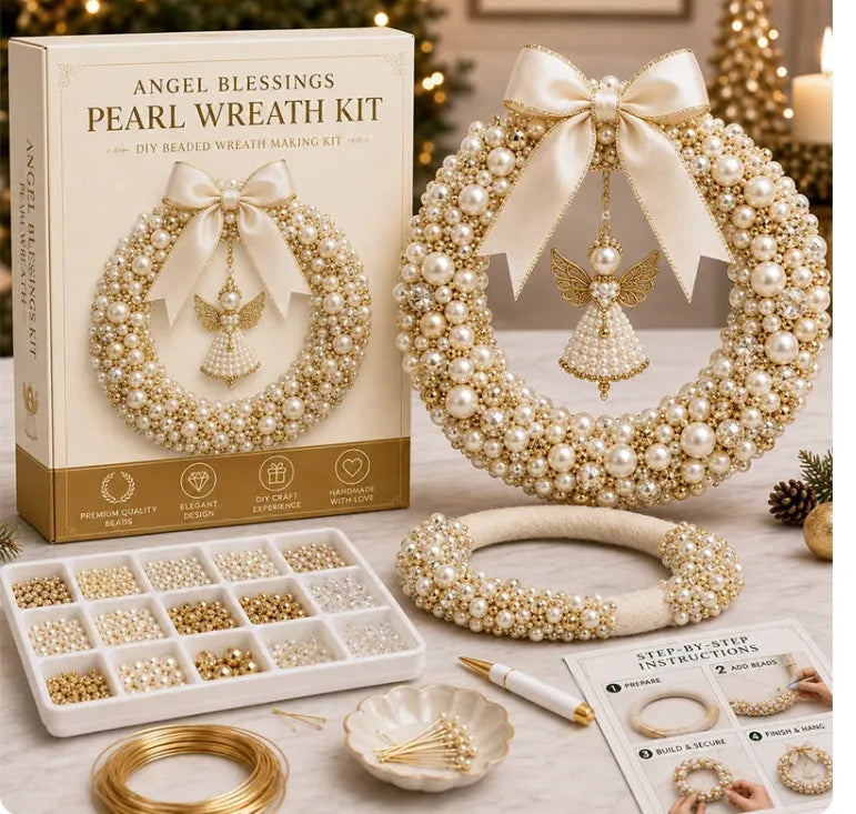 DIY Pearl Art - Christmas Wreath