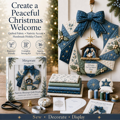 🎄Christmas Fabric Wreath DIY Kit – A Keepsake You’ll Hang with Pride Year After Year