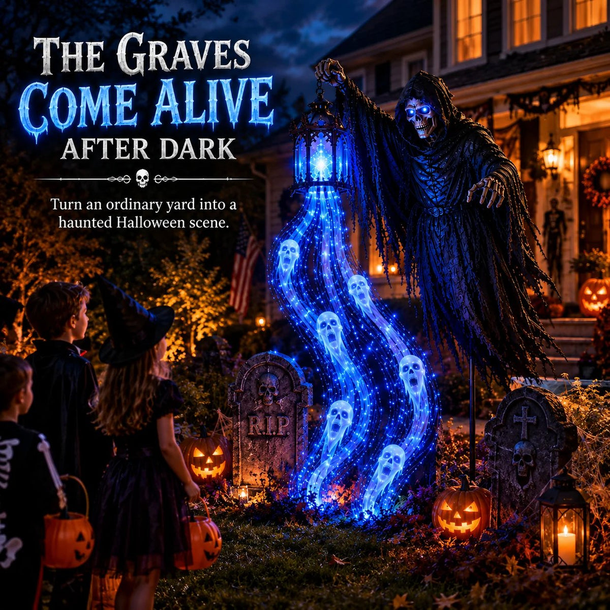 💀🎁Halloween Soul Harvester Garden Light Collection