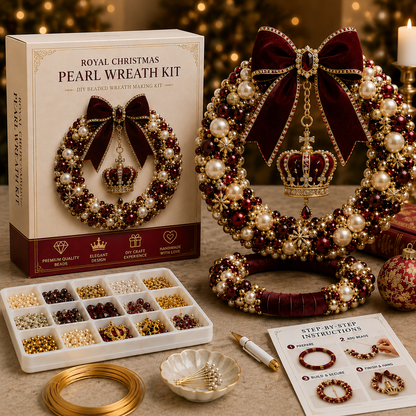 DIY Pearl Art - Christmas Wreath