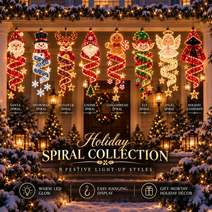 🎄Christmas Magic Spiral™ Hanging LED Light Collection