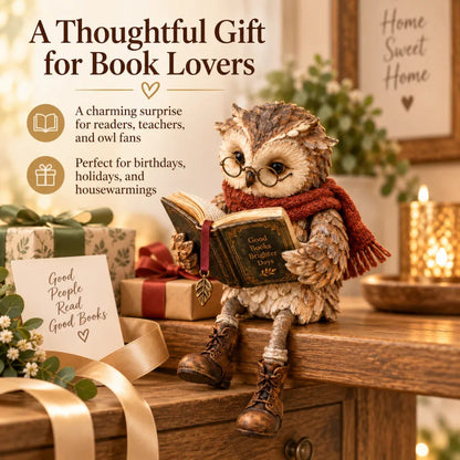 📚Reading Owl Figurine
