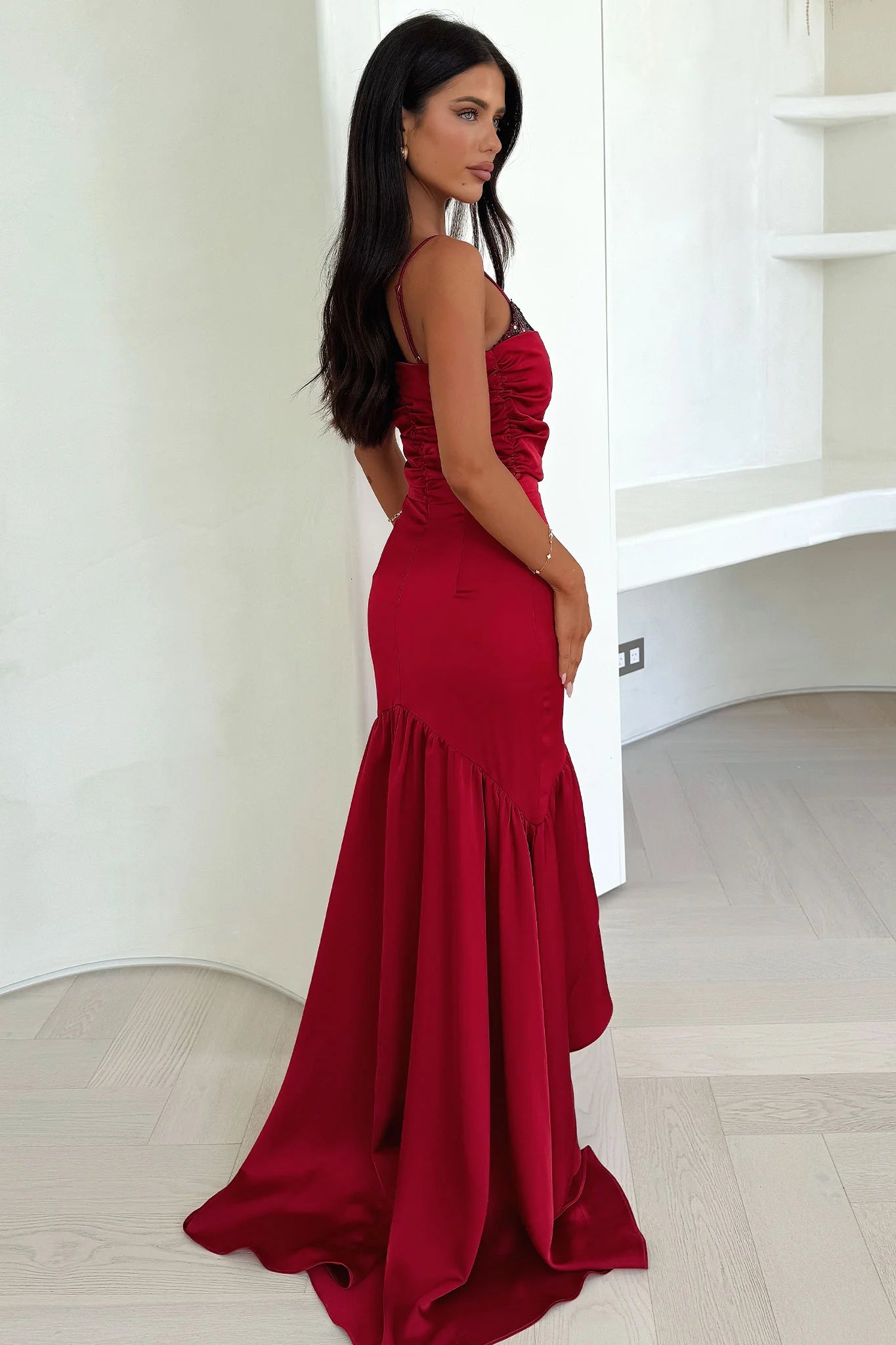 Maris Maxi Dress - Red