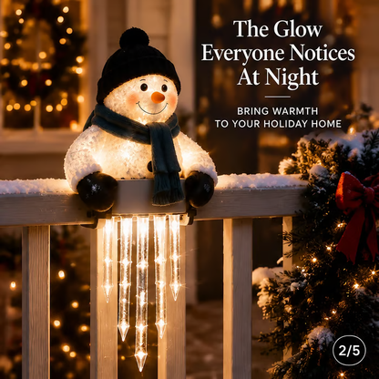 ⛄WinterGlow Snowman Icicle Light Decor