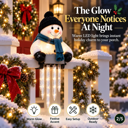 ⛄WinterGlow Snowman Icicle Light Decor