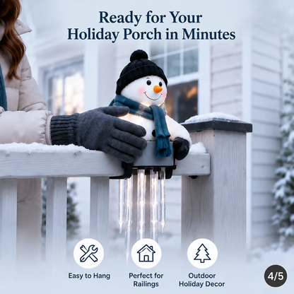 ⛄WinterGlow Snowman Icicle Light Decor