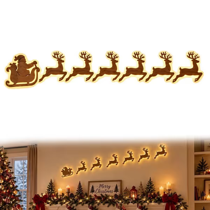 🎄 LED Reindeer Wall Decorations - ✨Festive Christmas Lighting