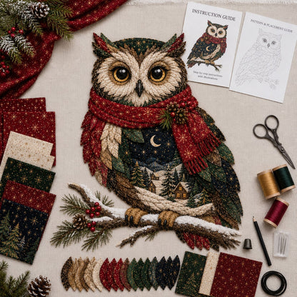 🎄🎅Christmas Woodland Wildlife DIY Patchwork Kit–✨Create a Festive Handmade Keepsake (📦Buy 2 Free Shipping)