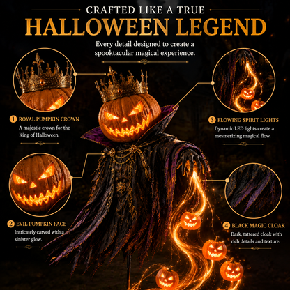 🎃Pumpkin King AwakeningTM – Flowing LED Halloween Yard Light