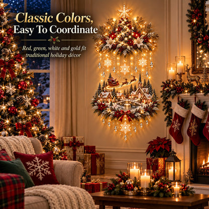 Christmas Tree & Village Wall Hanging
