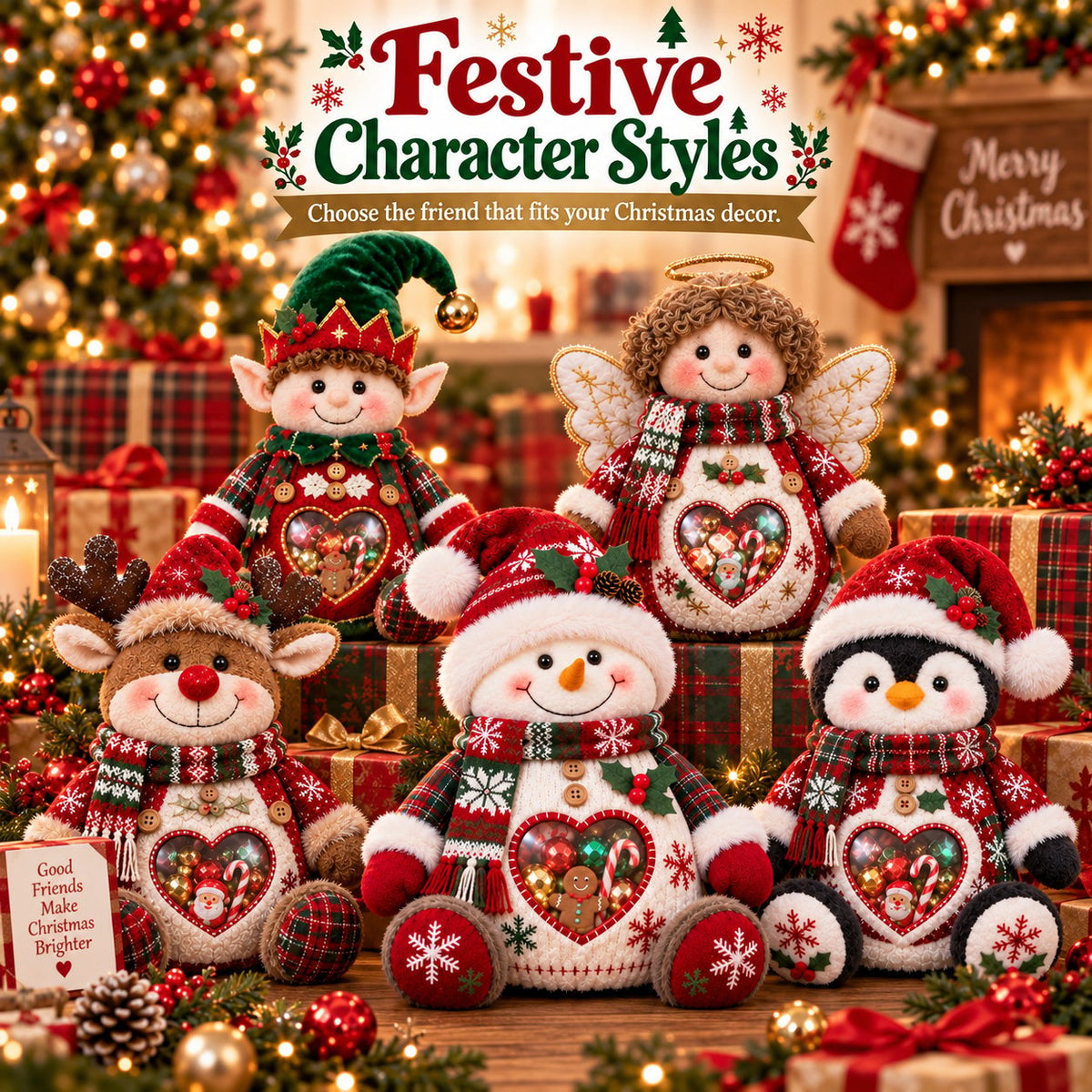 🎅Christmas Character Refillable Treat Holder