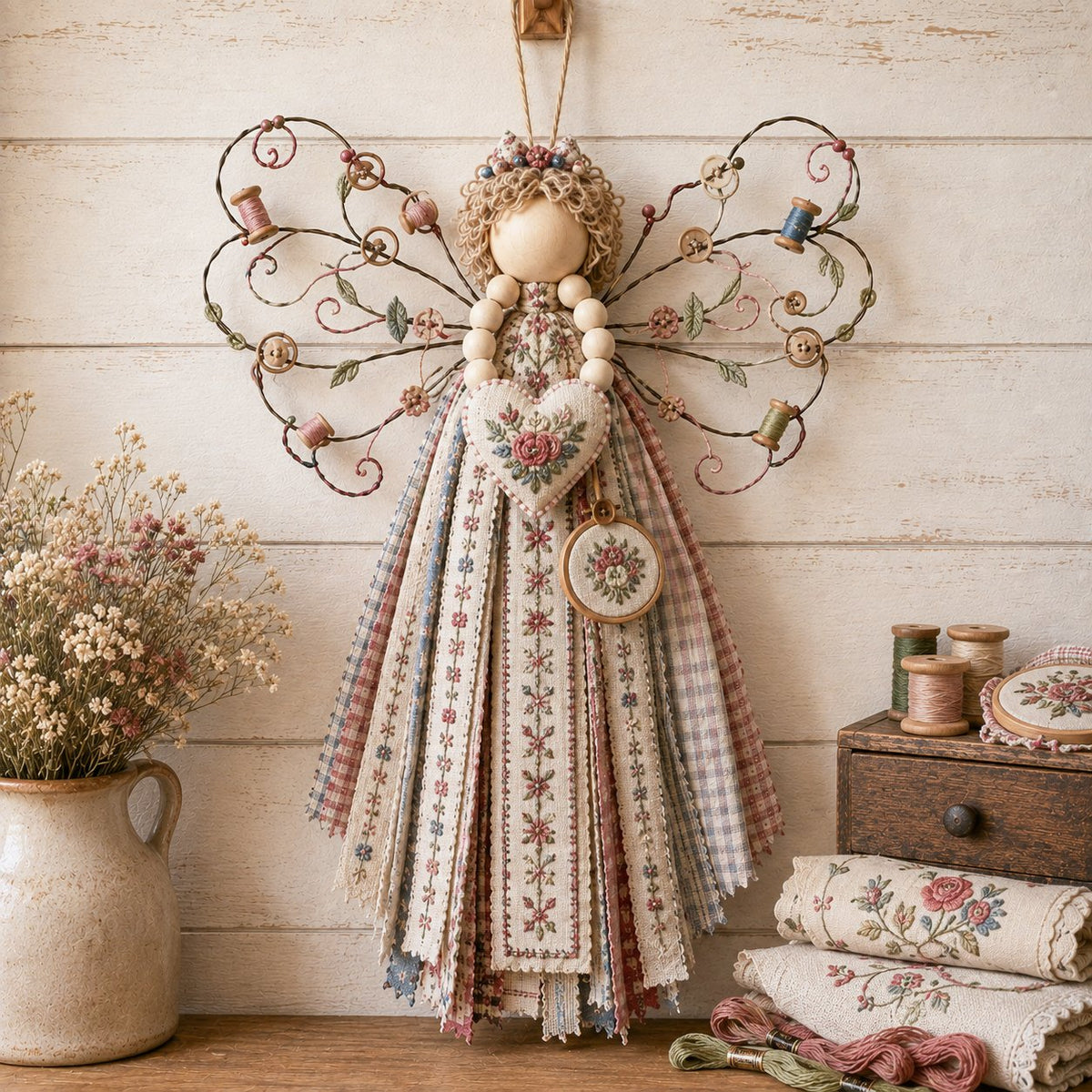 👼Angel Fabric Hanging DIY Kit🧵