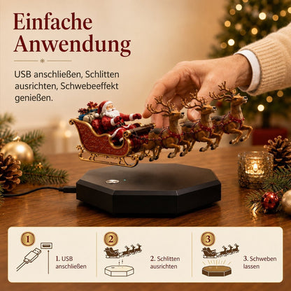 🎅 Santa’s Flying Sleigh—Magnetic Levitation Christmas Display(FREE SHIPPING)