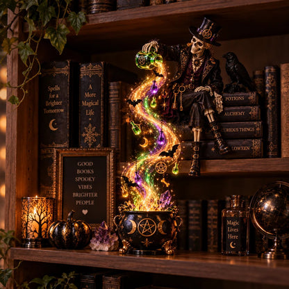 ✨ Halloween Magic Cascade Shelf Light CollectionTM – Enchanted Bookcase Decor