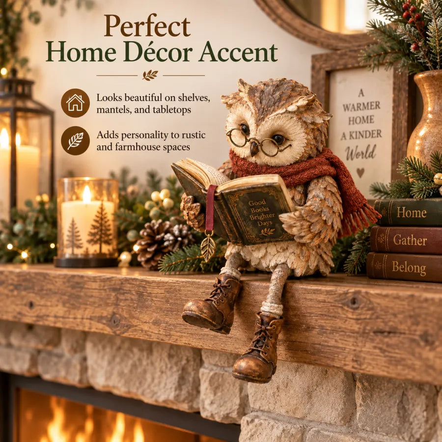 📚Reading Owl Figurine