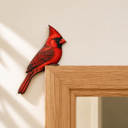 ❤️🐦Wooden Cardinal Door Topper