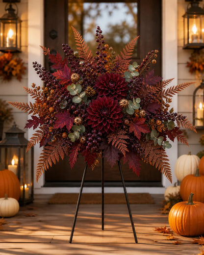 🍂Autumn Harvest Floral Garden Stake Arrangement