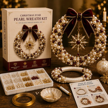 DIY Pearl Art - Christmas Wreath