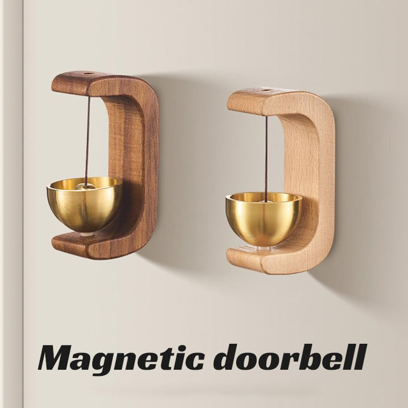 🎵✅Magnetic Wooden Wind Chime Doorbell Decoration