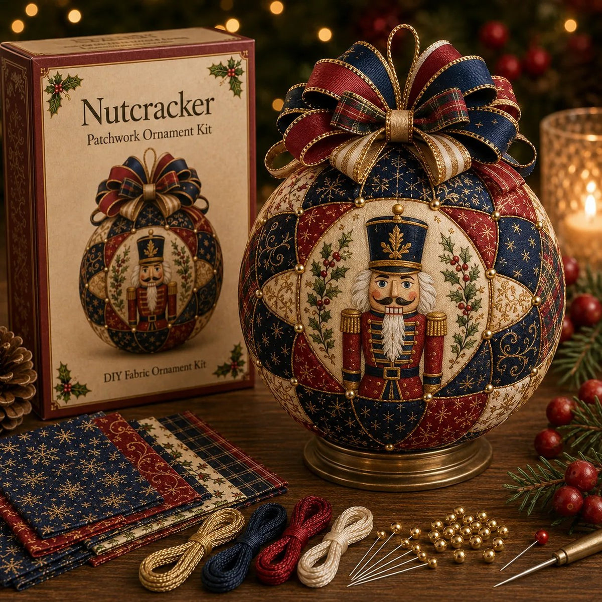 🎅Christmas Classics Patchwork Ornament DIY Kit