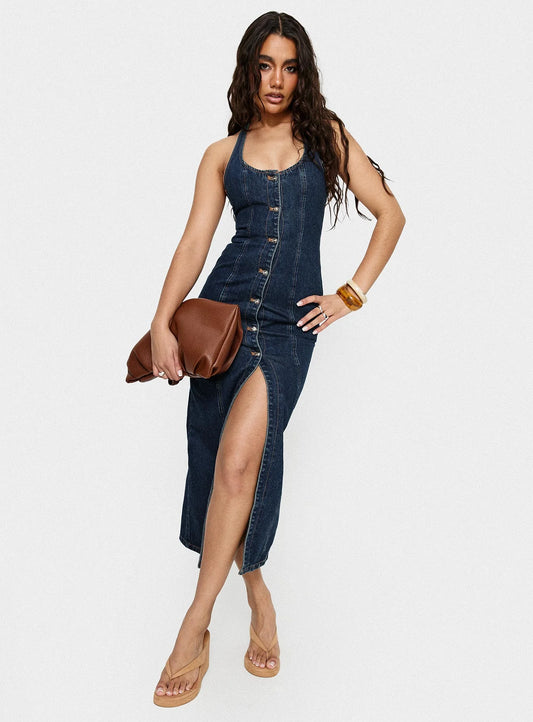 Kenny Maxi Dress Indigo