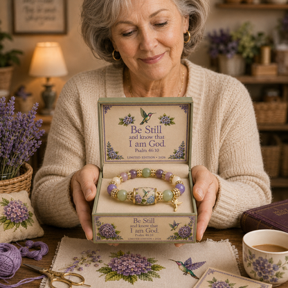 💜Hummingbird Garden Faith Bracelet 🌸