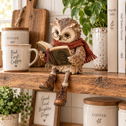 📚Reading Owl Figurine