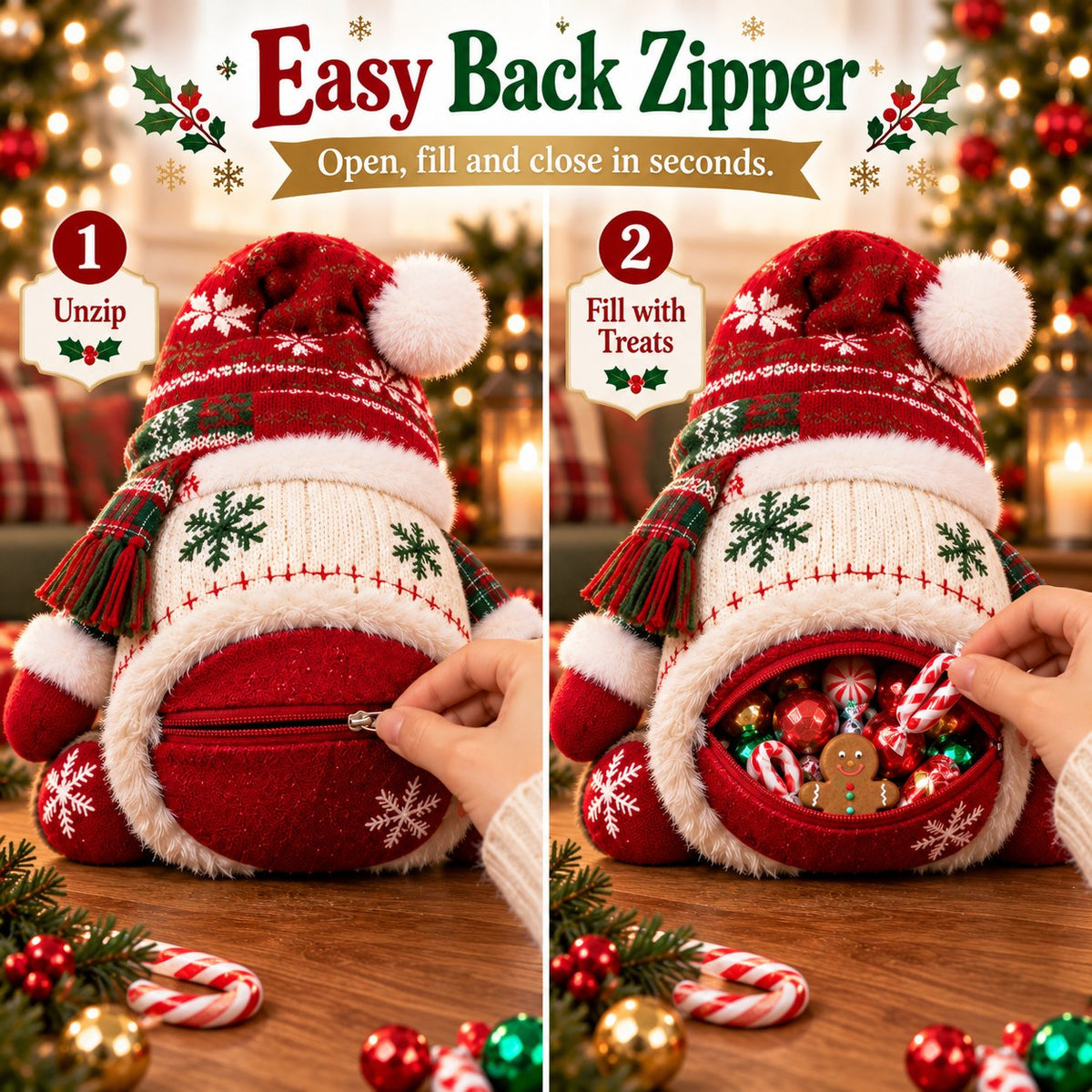 🎅Christmas Character Refillable Treat Holder