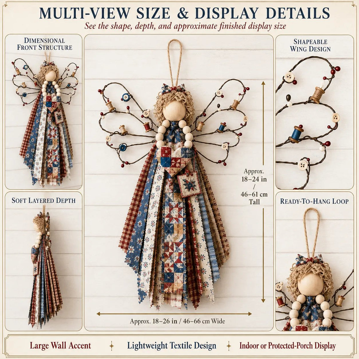 👼Angel Fabric Hanging DIY Kit🧵