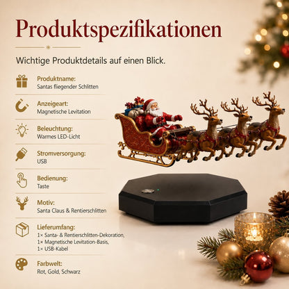 🎅 Santa’s Flying Sleigh—Magnetic Levitation Christmas Display(FREE SHIPPING)