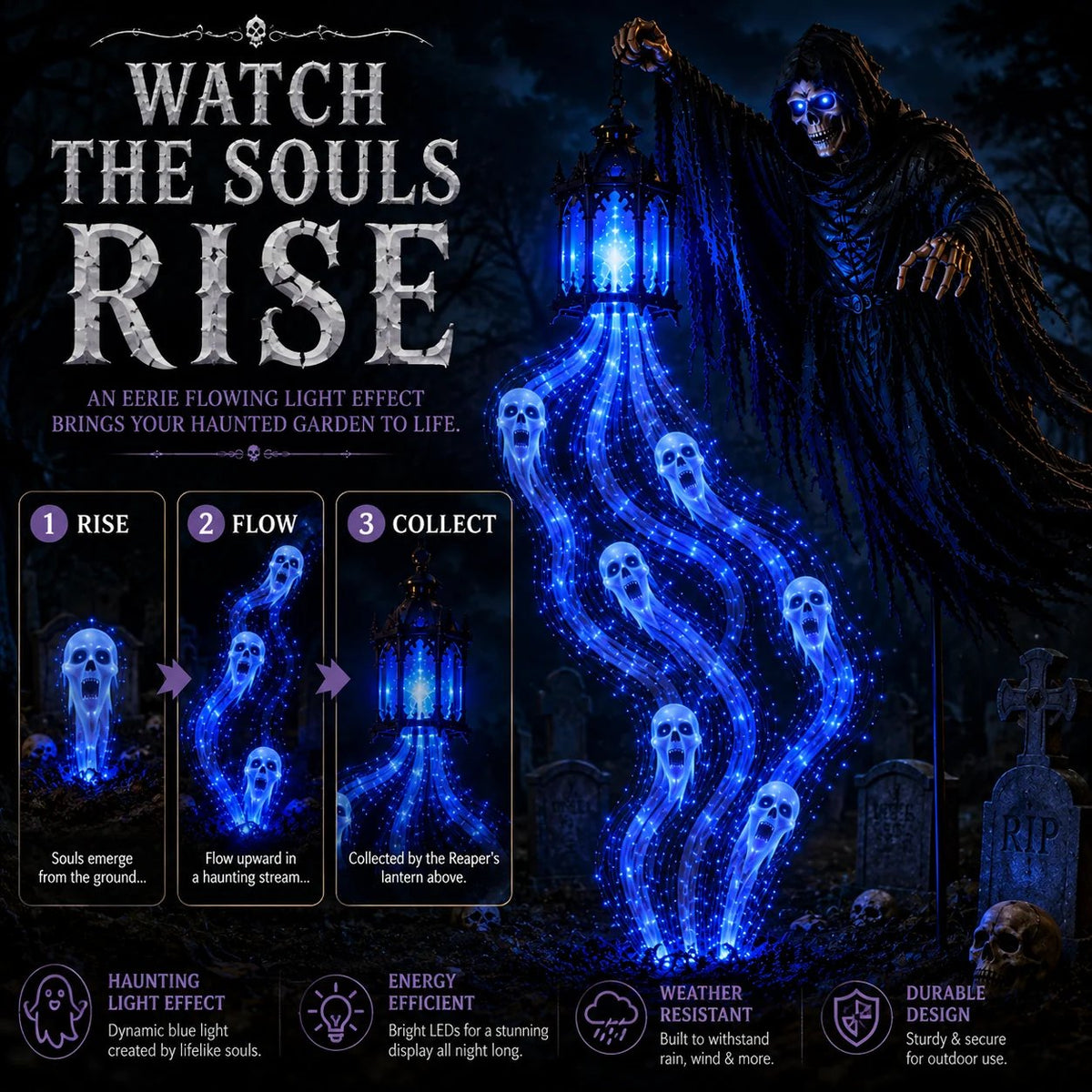 💀🎁Halloween Soul Harvester Garden Light Collection