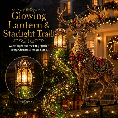🎄🔥Light-Up Reindeer Lawn Stake, Festive Outdoor Christmas Decor