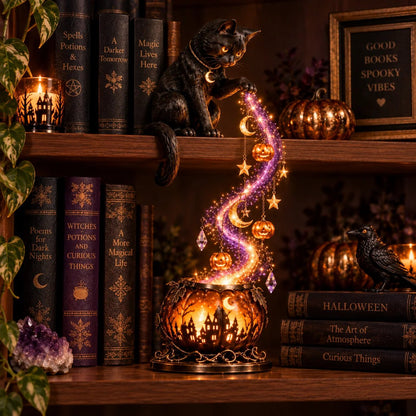✨ Halloween Magic Cascade Shelf Light CollectionTM – Enchanted Bookcase Decor