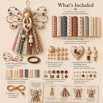 👼Angel Fabric Hanging DIY Kit🧵