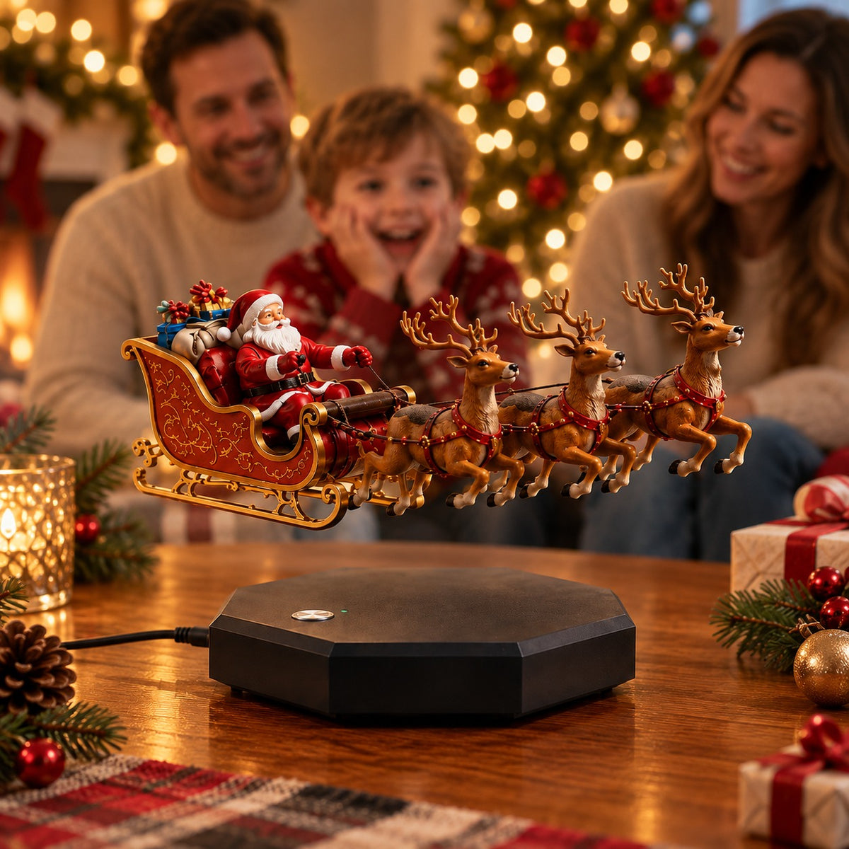 🎅 Santa’s Flying Sleigh—Magnetic Levitation Christmas Display(FREE SHIPPING)
