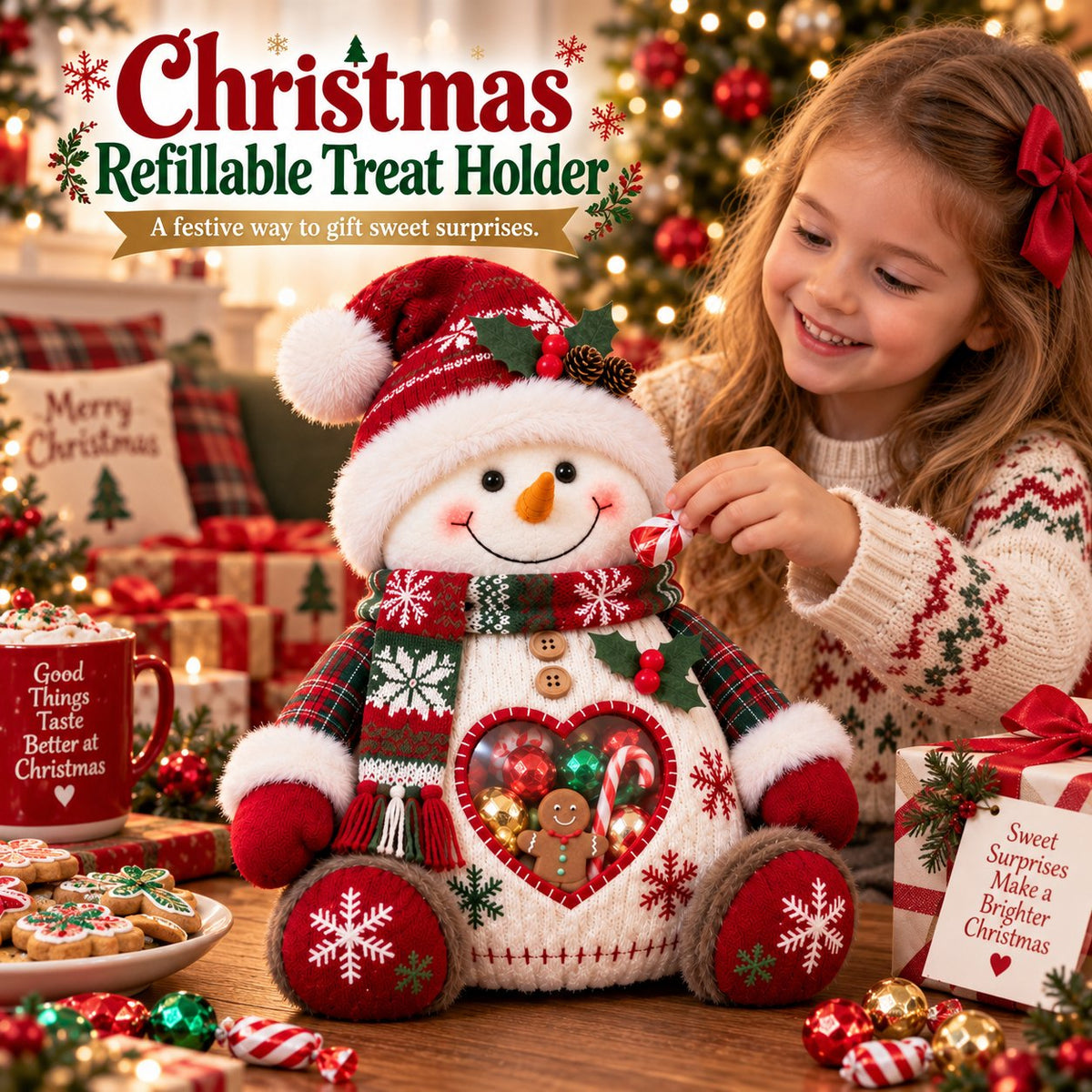 🎅Christmas Character Refillable Treat Holder