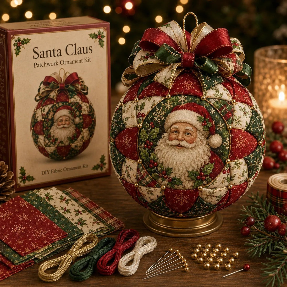 🎅Christmas Classics Patchwork Ornament DIY Kit
