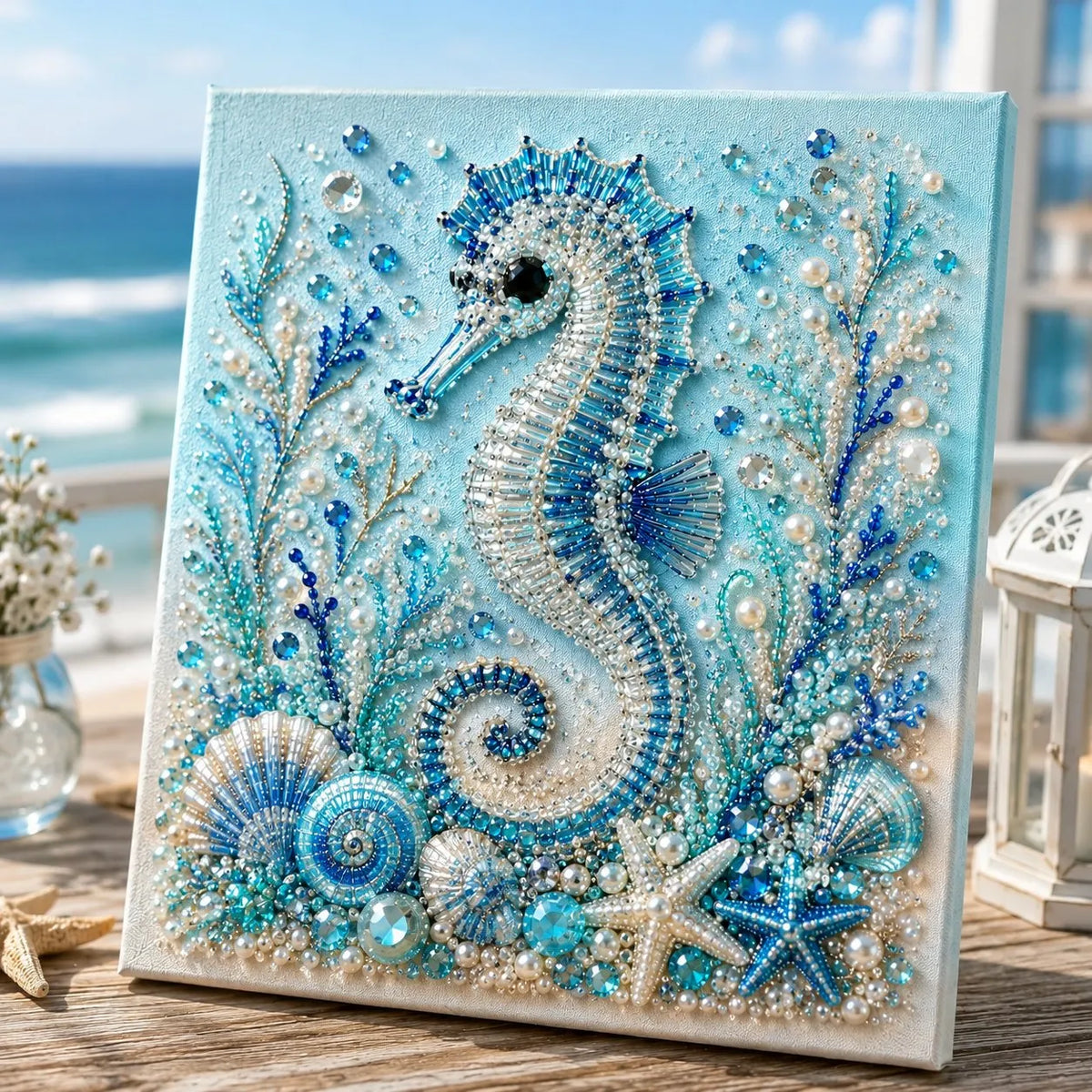 🎁The Perfect Ocean Lover Gift🌊 Ocean Theme Pearl Art DIY Kit