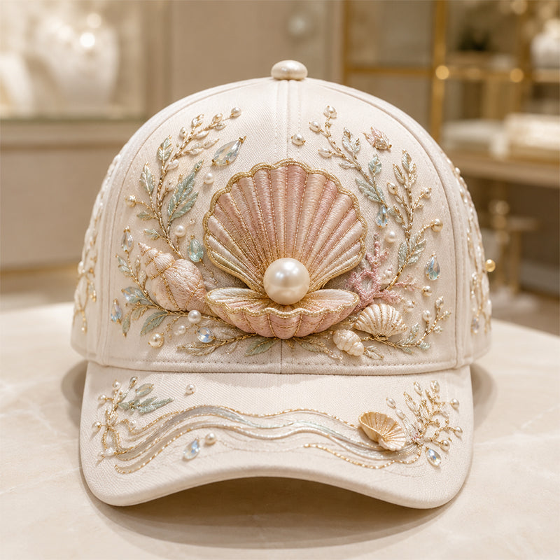 🌊 3D Ocean Creatures Embroidery Cap
