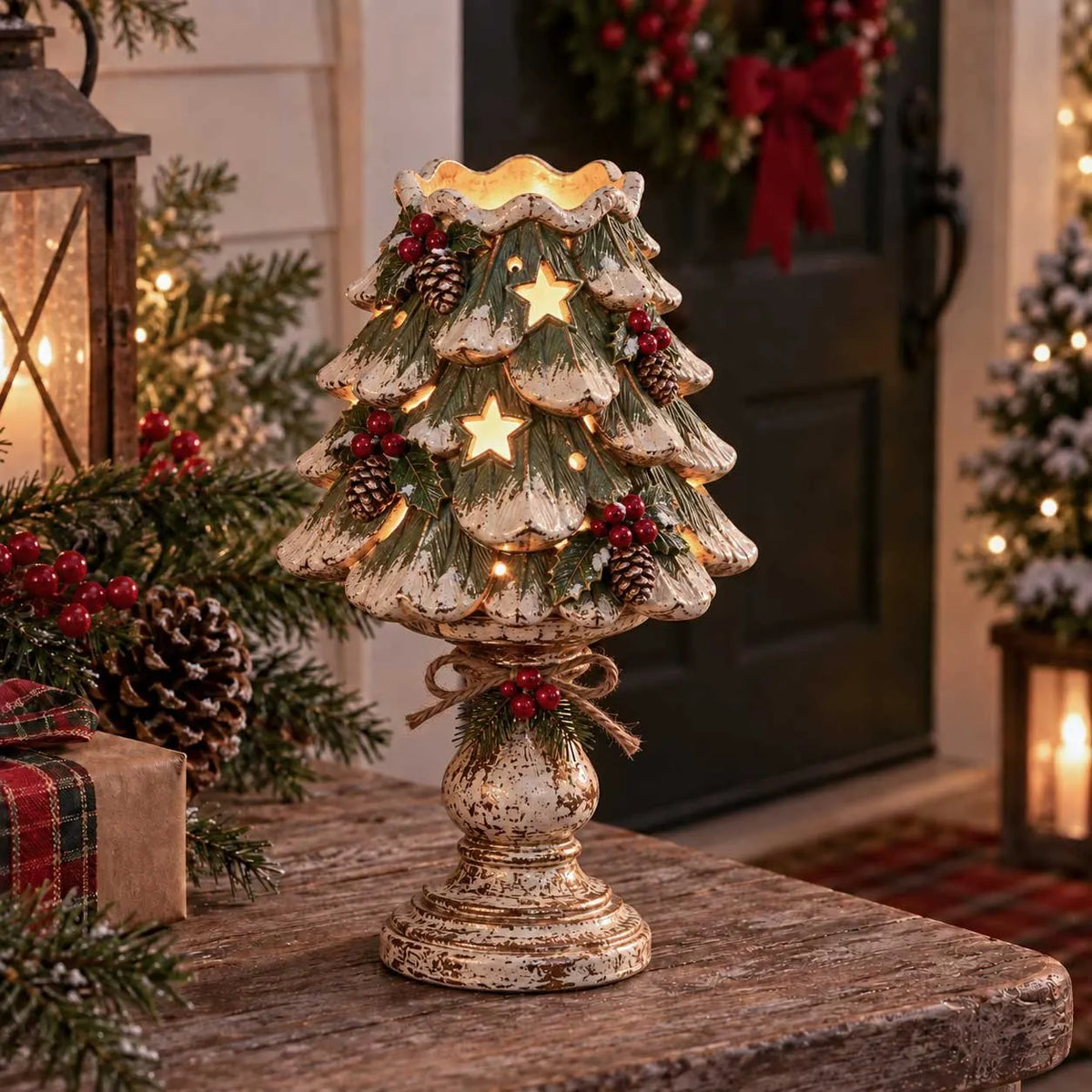 🎄Christmas Heirloom Glow Candle Holder